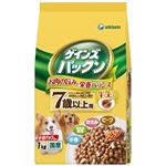 ゲインズパックン 半生タイプ 7歳からの愛犬用 ビーフ・ささみ・バランス緑黄色野菜・小魚入り 1.0kg