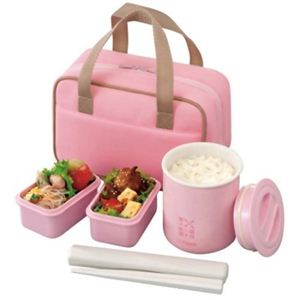 タイガー まほうびん弁当箱（ご飯容量：1.2杯） レディース仕様 LWY-F024-PN（ナチュラルピンク）