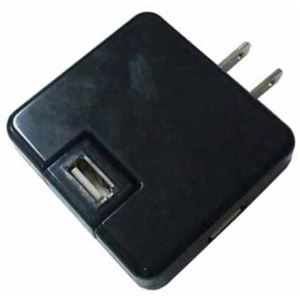 ミヨシ USB（2ポート） to ACアダプタ ブラック IPA-01／BK