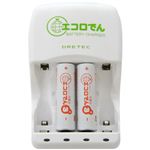 ドリテック 急速充電器 エコロでん 単3充電池2個入り RB-503WT