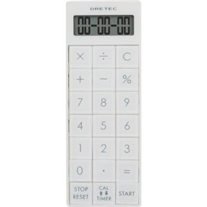 ドリテック 電卓付長時間タイマー ホワイト CL-116WT