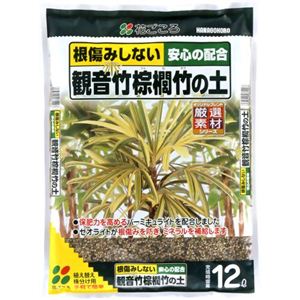 花ごころ 観音竹棕櫚竹の土 12L