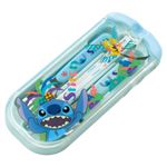 サーモス ランチトリオセット ディズニー スティッチ スプーン・フォーク・ハシ ライトブルー CPD-165DS LB