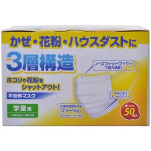 不織布マスク 学童用 50枚入