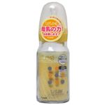 テテオ 哺乳びん 耐熱ガラス製 100ml イエロー