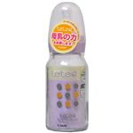 テテオ 哺乳びん 耐熱ガラス製 100ml ラベンダー