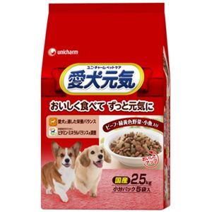 愛犬元気 栄養バランスと味わいプラスビーフ・緑黄色野菜・小魚入り 2.5kg