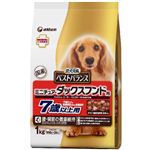 愛犬元気 ベストバランス ミニチュア・ダックスフンド用 7歳以上用 チキン・緑黄色野菜・小魚・玄米入り 1.0kg