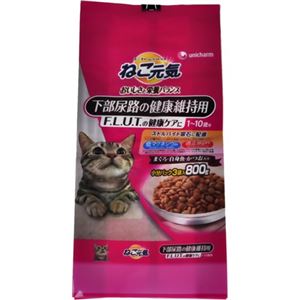 ねこ元気 下部尿路の健康維持用 まぐろ・白身魚・かつお入り 800g