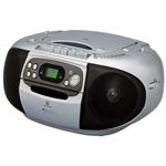 コイズミ マイク付CDステレオラジカセ SAD-4924／S（シルバー）