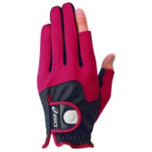 アシックス グラウンドゴルフ 磁石付きグローブ GGG623 25ワイン L