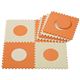 ジョイントマットドット 8枚組 オレンジ＆ベージュ - 縮小画像1