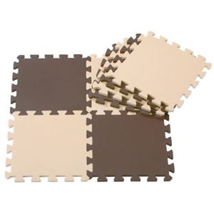 （まとめ買い）カラーマット 8枚組 チョコレート×3セット - 拡大画像