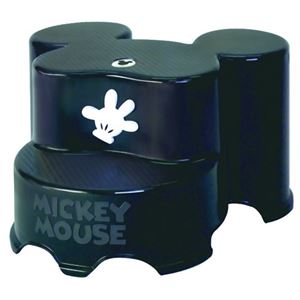 （まとめ買い）ミッキーマウス キャラ・ステップ 2段 BK×3セット - 拡大画像