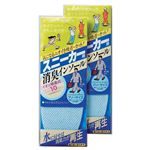 スニーカー用消臭インソール（再生タイプ）ブルー 2足組