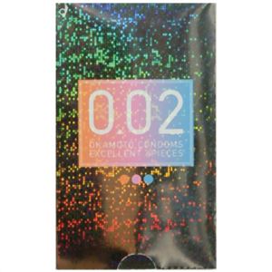 薄さ均一 002EX ピンク・ブルー・オレンジ 各2個入り（コンドーム）