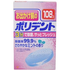 お出かけ前のポリデント 108錠