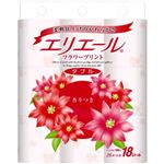 エリエール トイレットティシュー フラワープリント ダブル 18R入