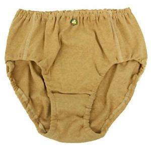 オーガニックコットンレディスショーツ 茶 M