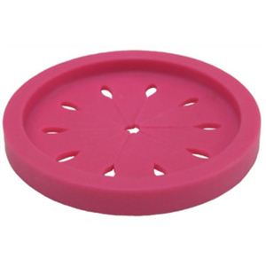 和平フレイズ スキッとシリコーン 排水口カバー 8cm ピンク SR-4851
