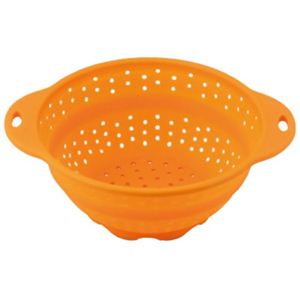 和平フレイズ スキッとシリコーン ザル 15cm オレンジ SR-4862