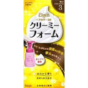 ビゲンヘアカラーDX クリーミーフォーム ポンプ付き 3（明るいライトブラウン）