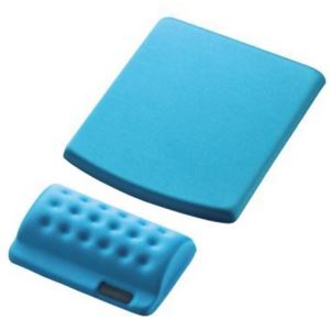 エレコム マウスパッド リストレスト別体型 COMFY ブルー MP-114BU