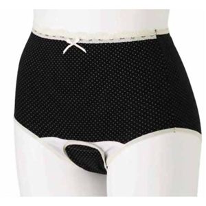 犬印 産褥ショーツ C1019R ブラック M-L