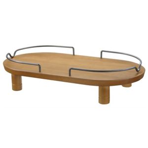 リッチェル ペット用木製テーブル ダブル ブラウン
