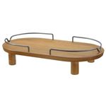 リッチェル ペット用木製テーブル ダブル ブラウン