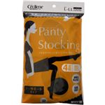 セシール パンティストッキング ノーサポートタイプ 4足組 ブラック L-LL