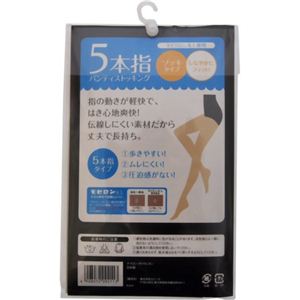 セシール 5本指パンティストッキング ゾッキタイプ シルクベージュ M-L