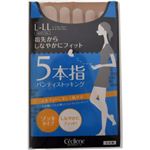 セシール 5本指パンティストッキング ゾッキタイプ シルクベージュ L-LL