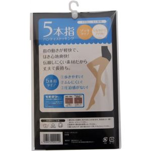 セシール 5本指パンティストッキング ゾッキタイプ ライトブラウン L-LL