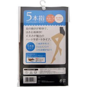 セシール 5本指パンティストッキング ハードサポートタイプ ライトブラウン L-LL