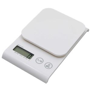 ドリテック デジタルスケール フラッペ 2kg ホワイト KS-249WT
