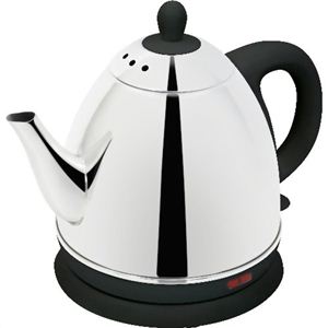ドリテック ステンレス電気ケトル（0.8L） ラテ ブラック PO-119BK