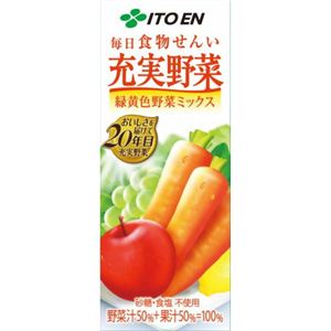 【ケース販売】充実野菜 緑黄色野菜ミックス 200ml×24本
