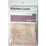 キッチンクロス 今治製 リボン ピンク