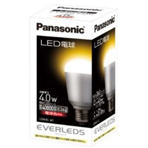 【在庫限り】パナソニック LED電球 電球色相当 E26口金 全光束260lm LDA4L-A1
