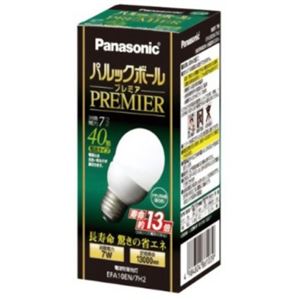 パナソニック 電球型蛍光灯 パルックボールプレミア 電球40WタイプA10形 ナチュラル色 E26口金 EFA10EN7H2