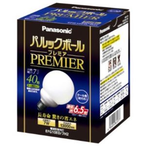 パナソニック 電球型蛍光灯 パルックボールプレミア 電球40WタイプG10形 クール色 E26口金 EFG10ED7H2