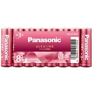 パナソニック カラーアルカリ乾電池 単3形 8本パック ピンク LR6LJP／8SW