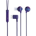 エレコム スマートフォン用ヘッドホン／microUSB／ステレオ／マイク有／パープル EHP-MBIN100PU