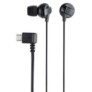 エレコム スマートフォン用ヘッドホン／microUSB／マイク無／ブラック EHP-MBIN102BK