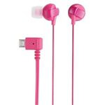 エレコム スマートフォン用ヘッドホン／microUSB／マイク無／ピンク EHP-MBIN102PN