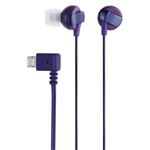 エレコム スマートフォン用ヘッドホン／microUSB／マイク無／パープル EHP-MBIN102PU
