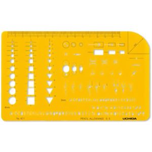 ウチダ テンプレート 電気記号定規 421