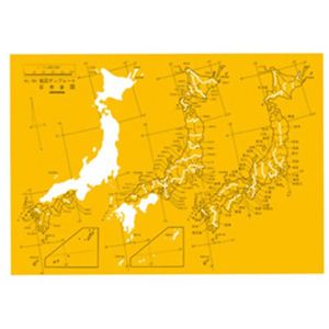 ウチダ テンプレート 日本全図定規 761