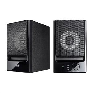 サンワサプライ 木製2chマルチメディアスピーカー MM-SPWD6BK